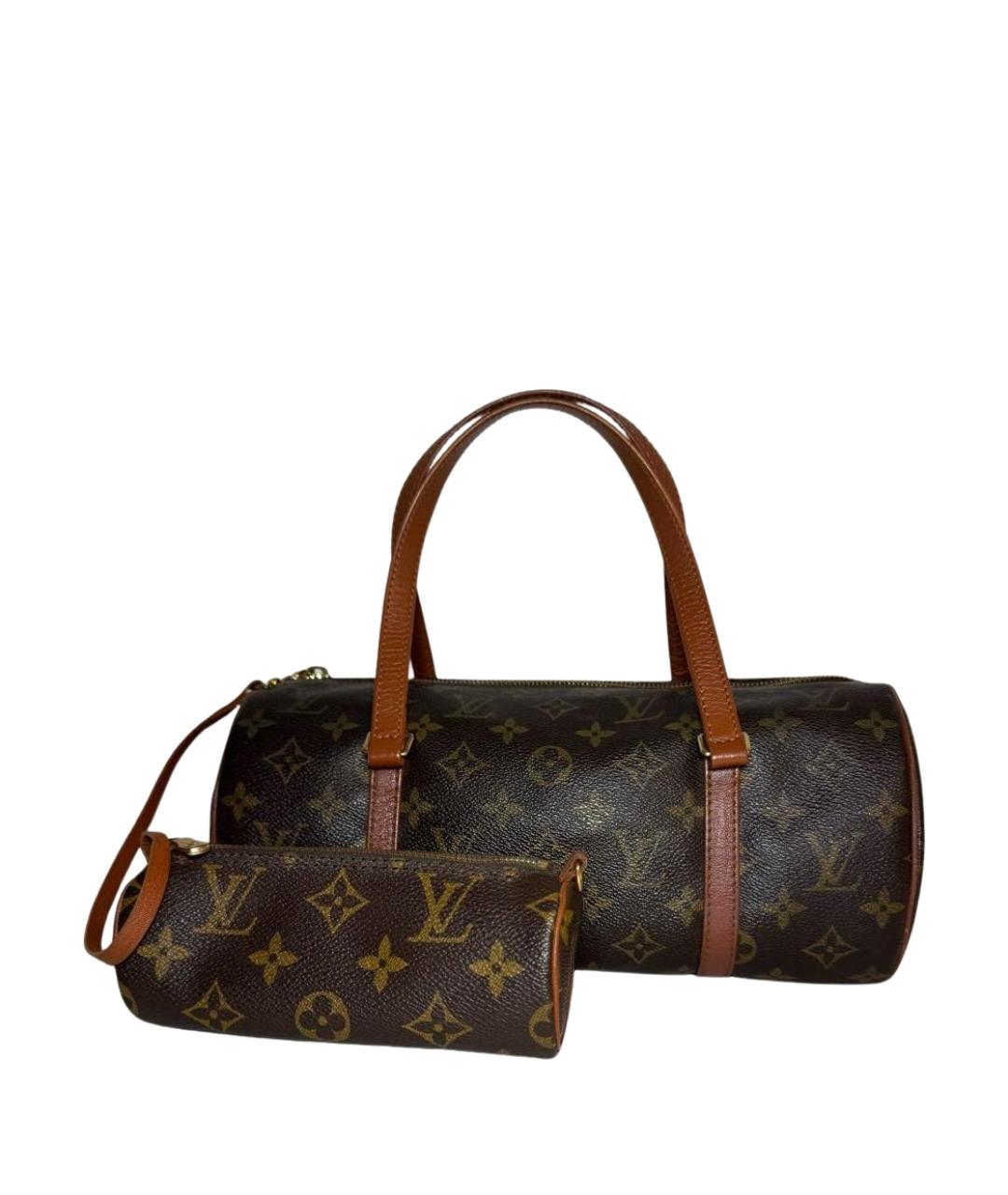 LOUIS VUITTON Коричневая сумка с короткими ручками, фото 1