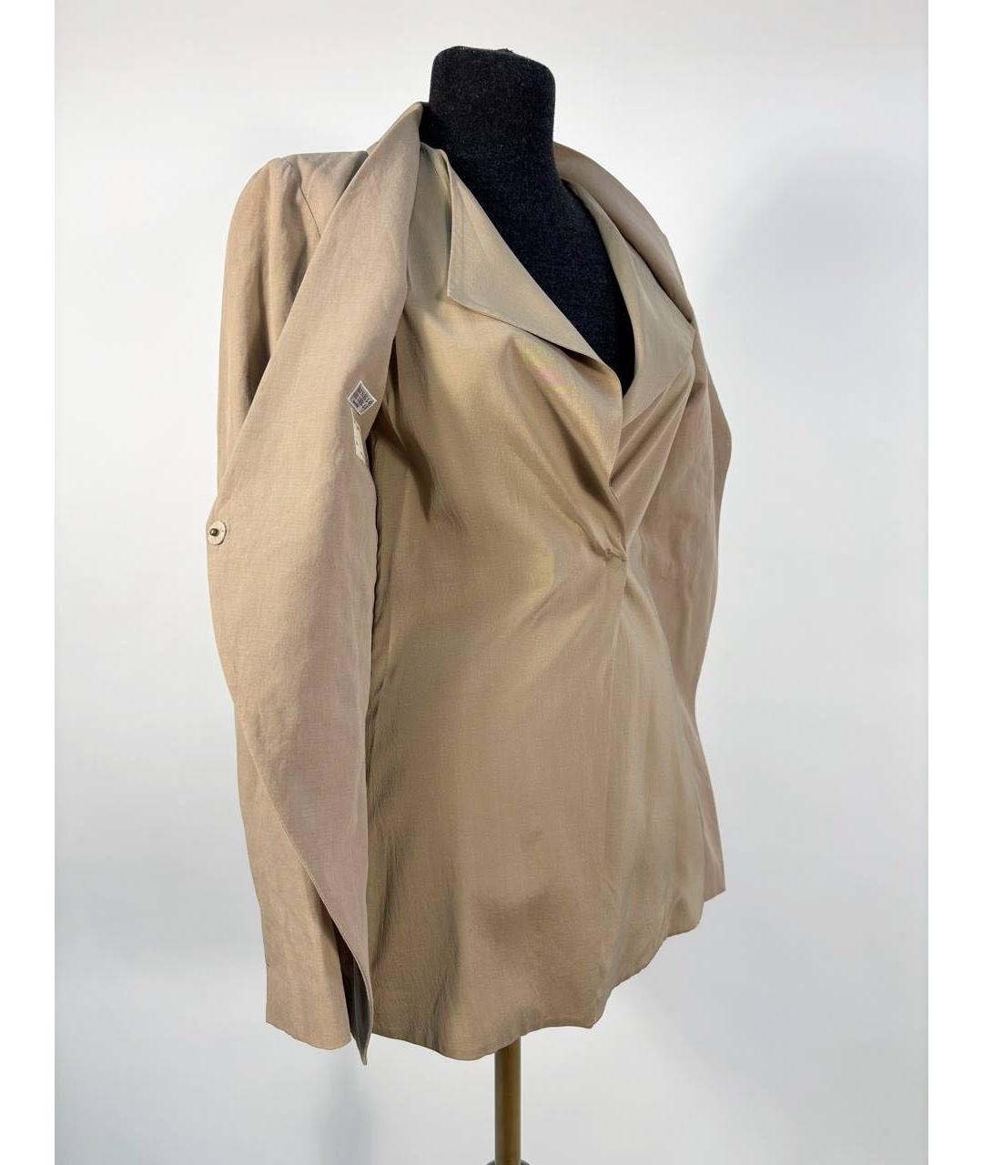 BRUNELLO CUCINELLI Бежевый шерстяной жакет/пиджак, фото 7