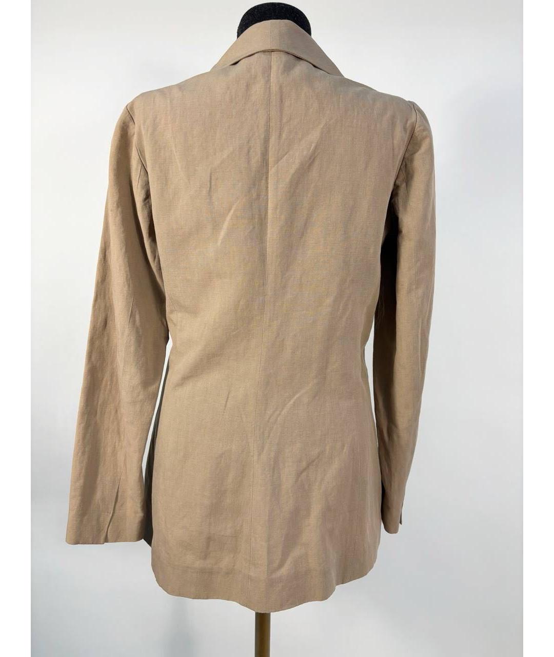 BRUNELLO CUCINELLI Бежевый шерстяной жакет/пиджак, фото 2