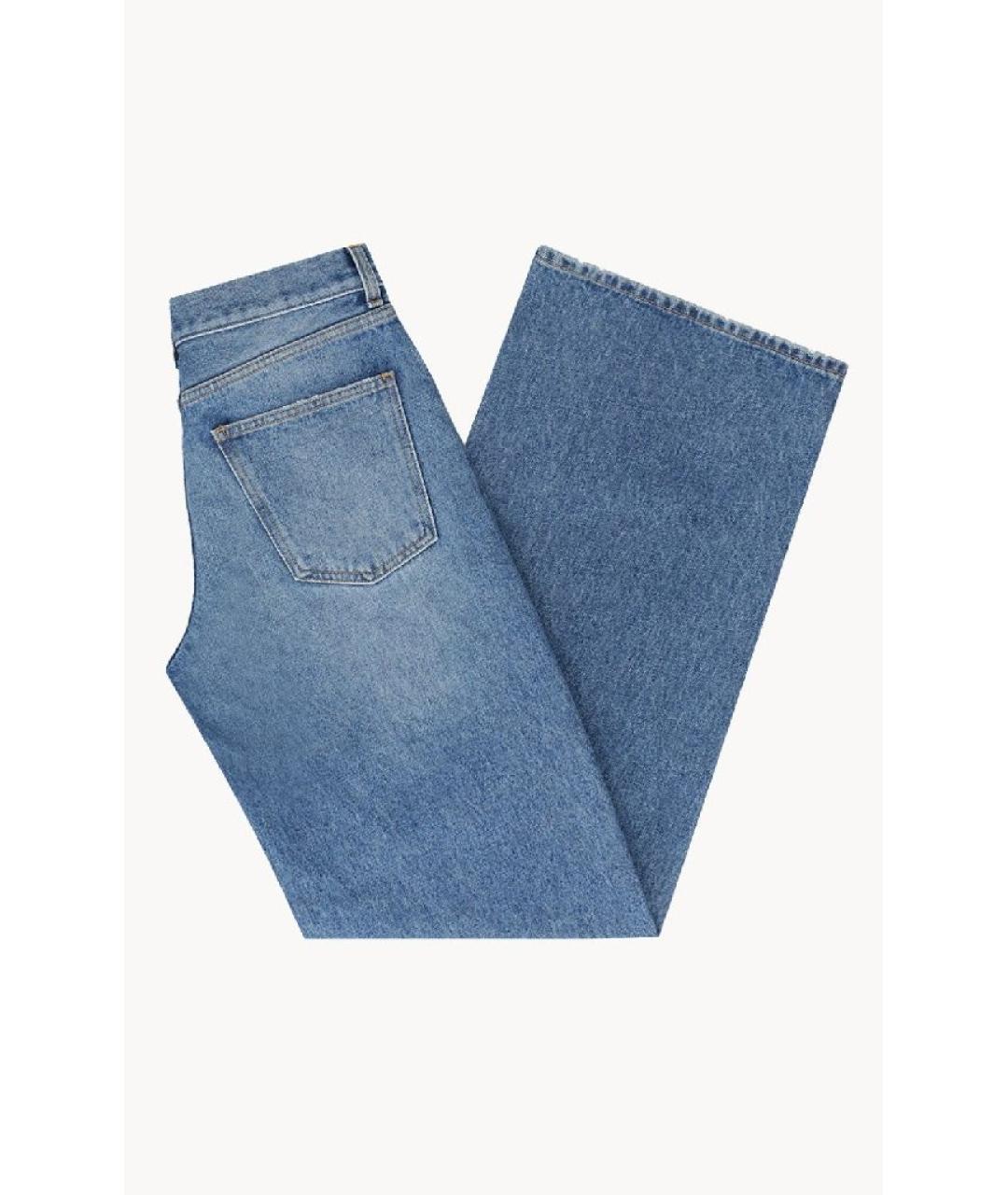 ARMARIUM Голубые хлопковые прямые джинсы, фото 3