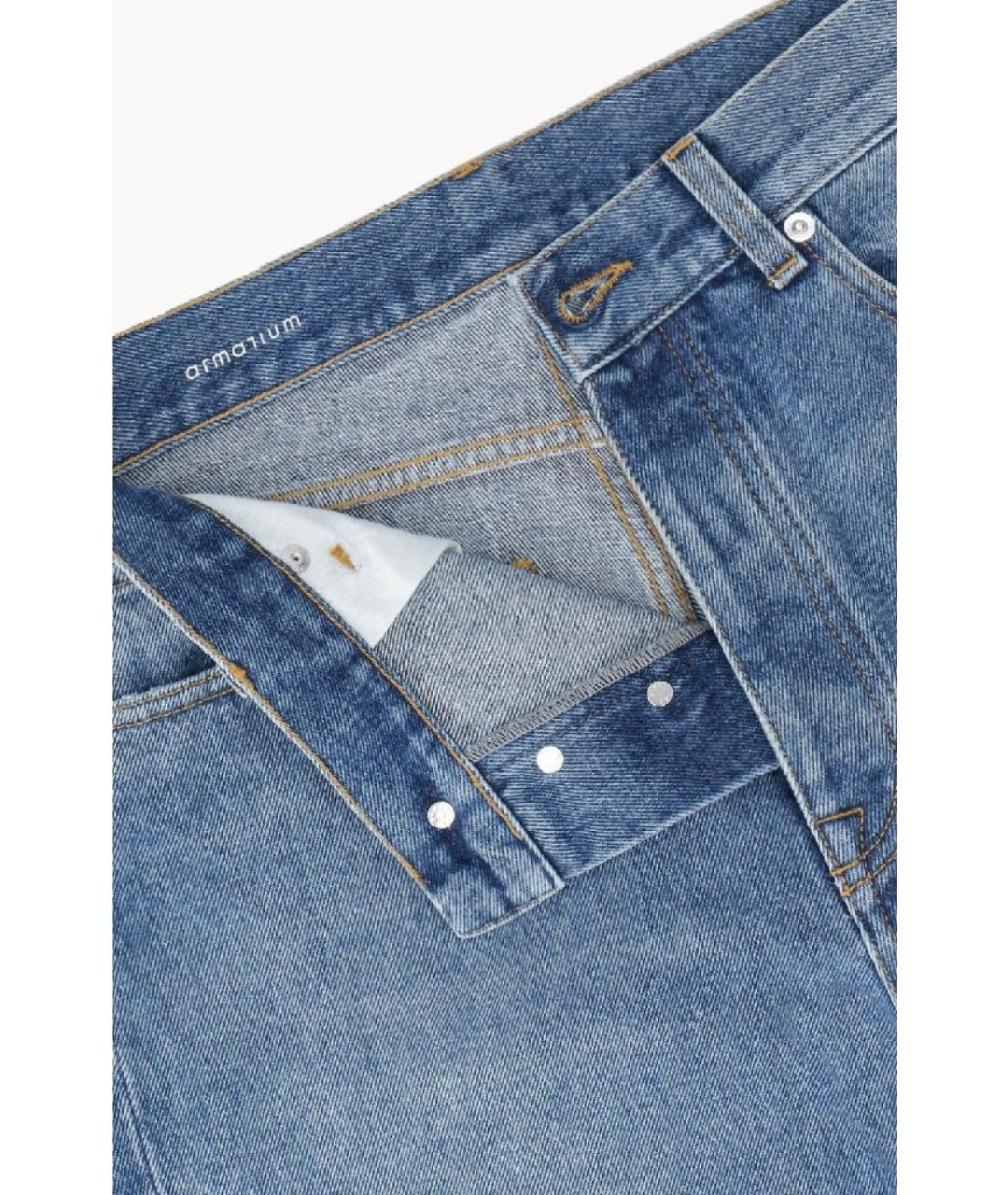 ARMARIUM Голубые хлопковые прямые джинсы, фото 4