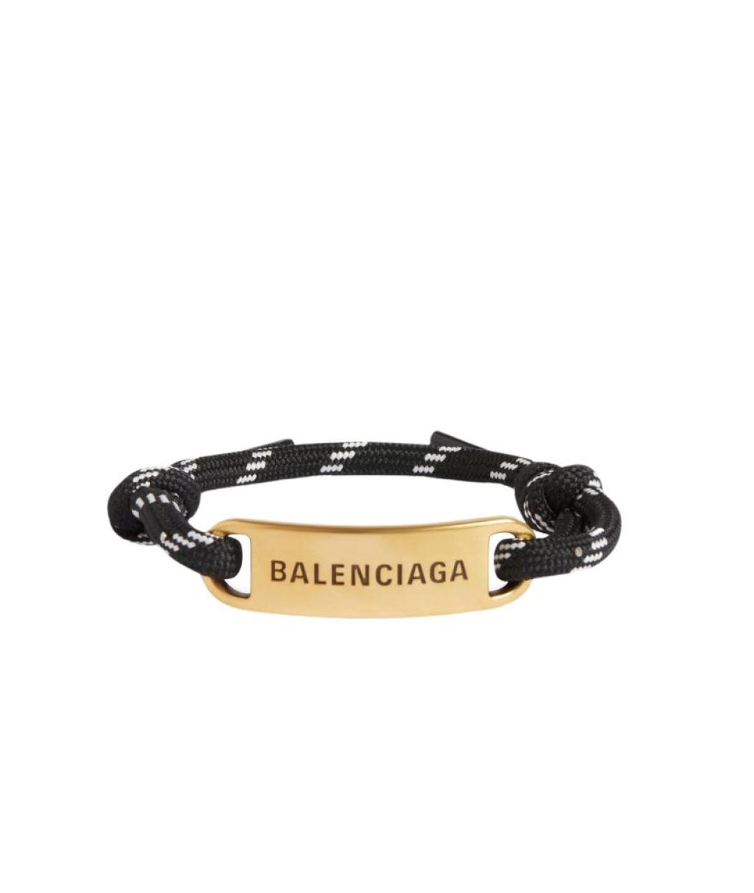 BALENCIAGA Черный латунный браслет, фото 1