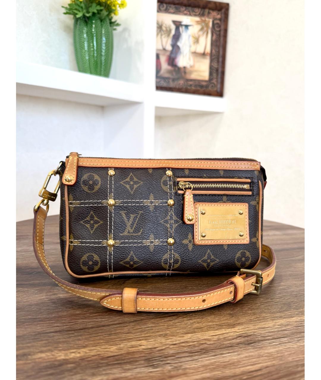 LOUIS VUITTON Коричневая сумка через плечо, фото 2