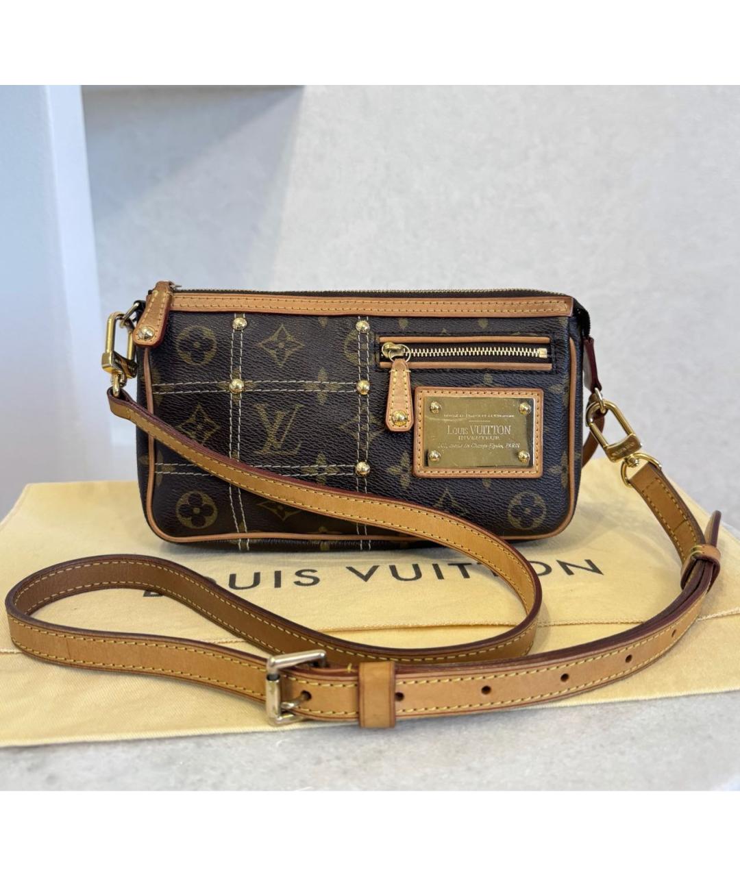 LOUIS VUITTON Коричневая сумка через плечо, фото 2