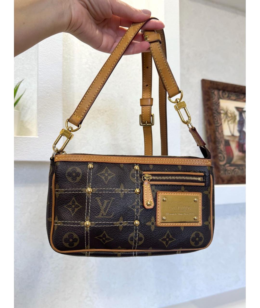 LOUIS VUITTON Коричневая сумка через плечо, фото 3