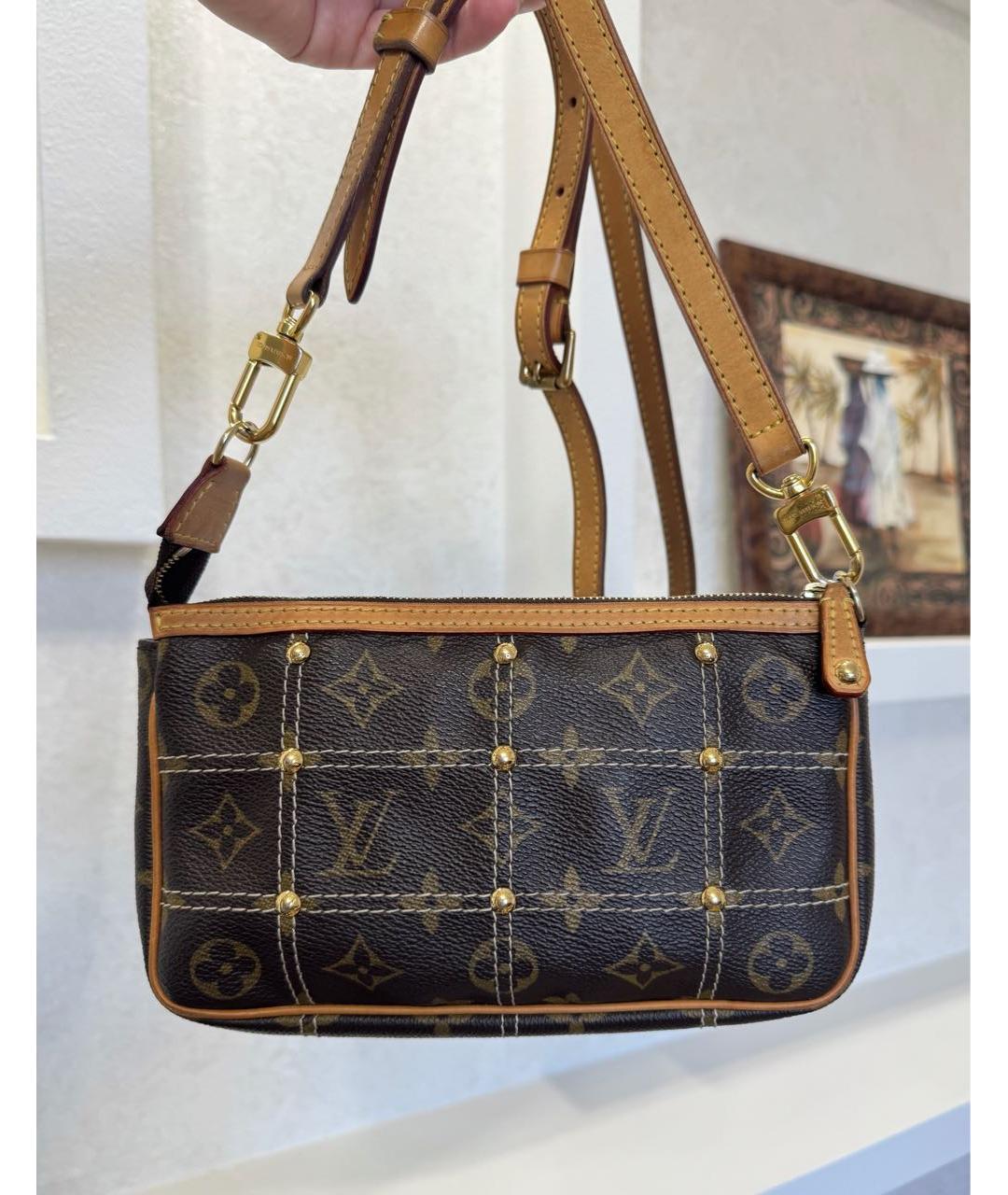 LOUIS VUITTON Коричневая сумка через плечо, фото 6