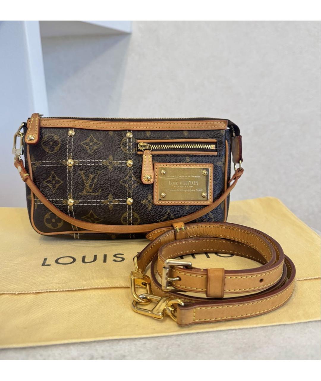 LOUIS VUITTON Коричневая сумка через плечо, фото 7