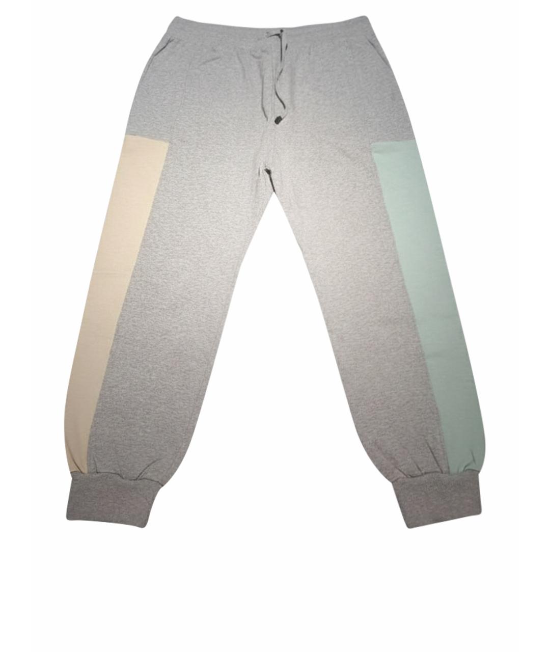 CANALI Серые хлопковые повседневные брюки, фото 7