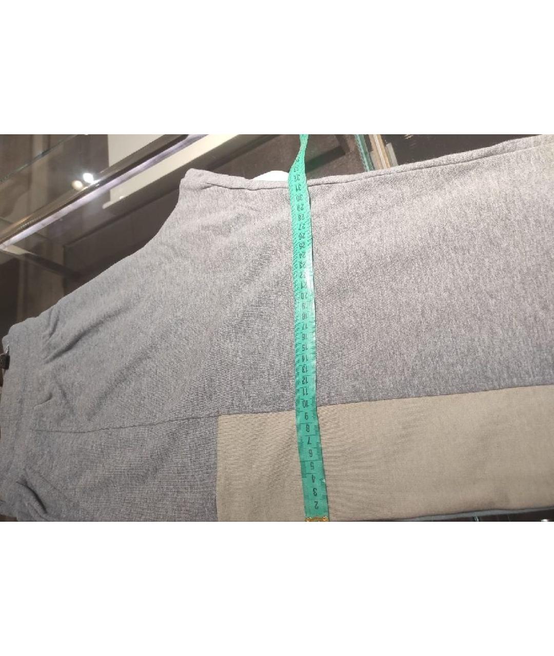 CANALI Серые хлопковые повседневные брюки, фото 6