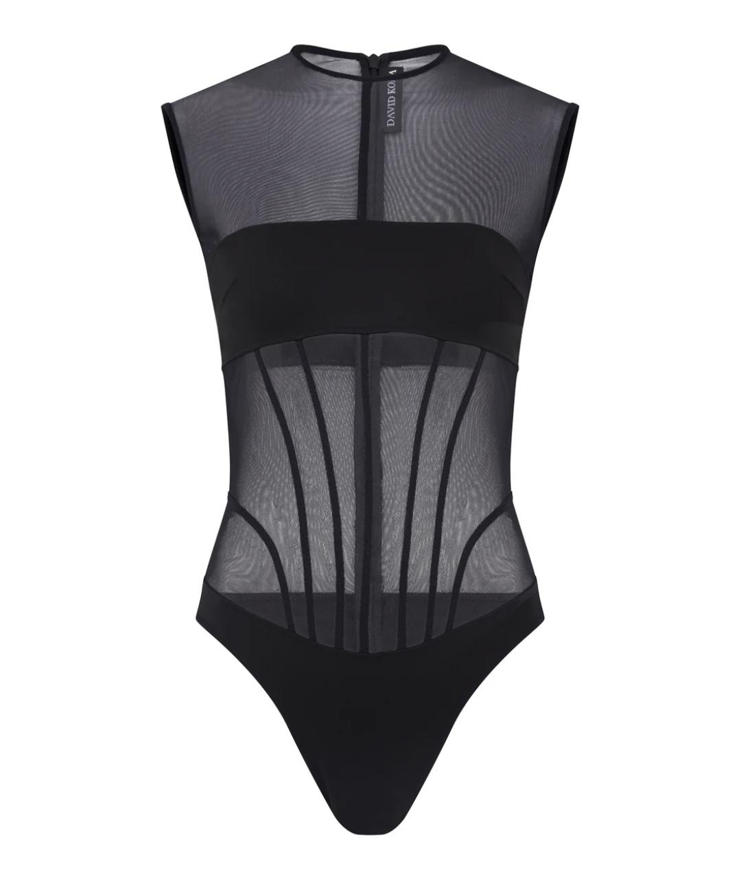 DAVID KOMA Черное боди, фото 1