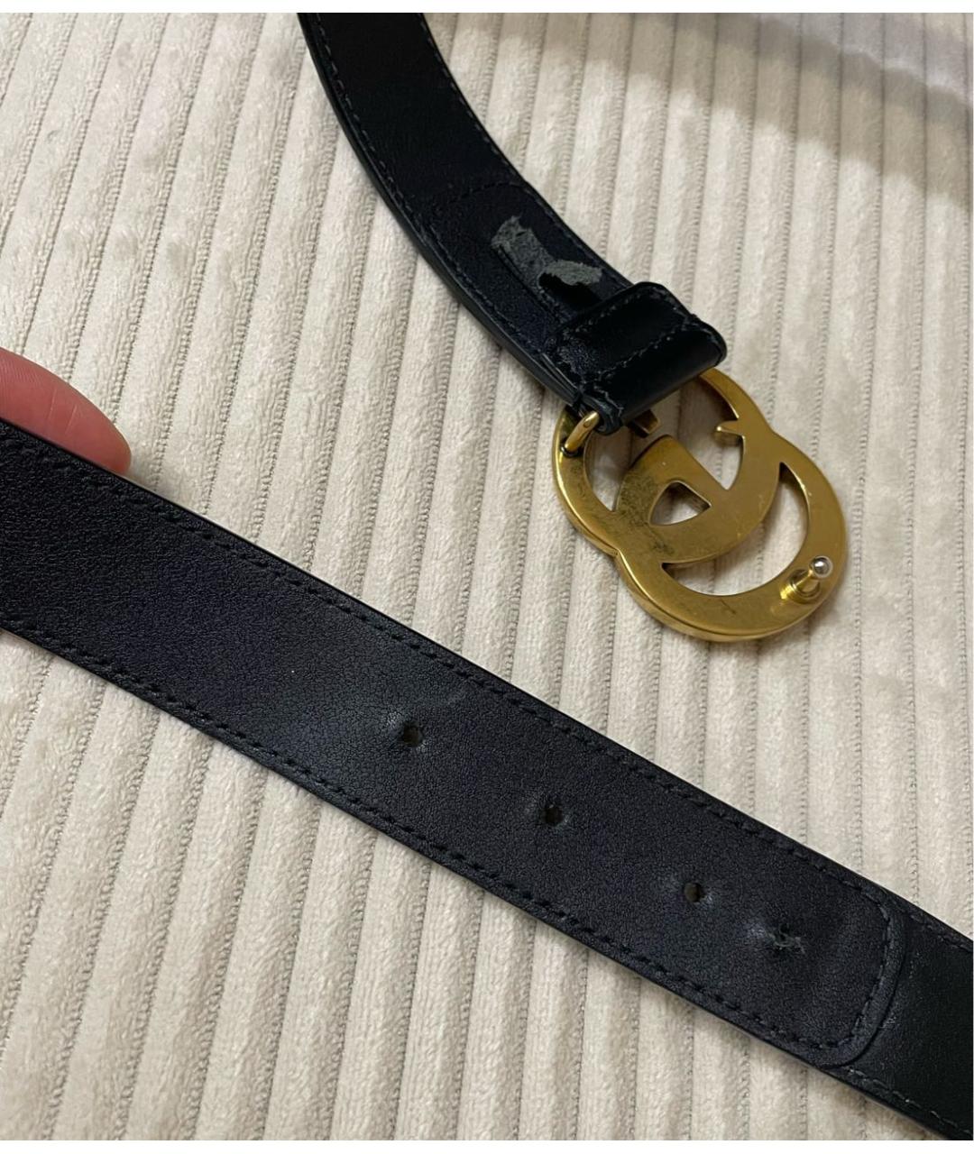 GUCCI Бежевый кожаный ремень, фото 6