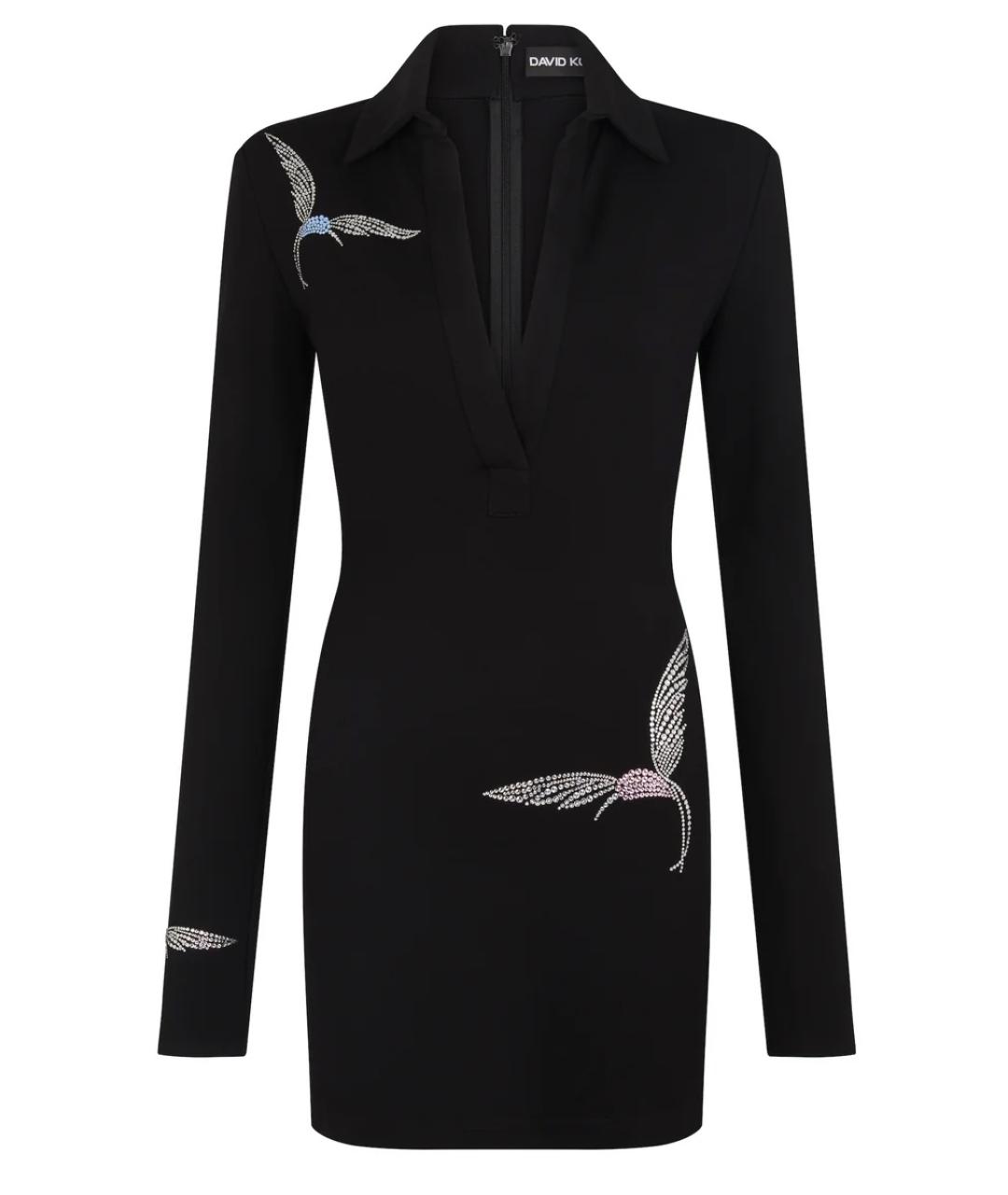 DAVID KOMA Черное коктейльное платье, фото 1