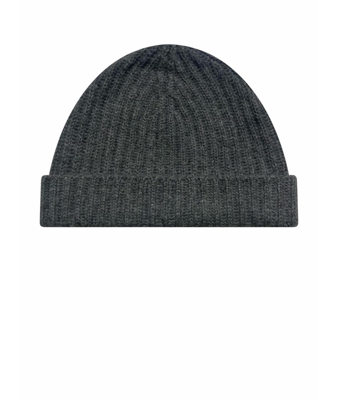 POLO RALPH LAUREN Антрацитовая кашемировая шапка, фото 1