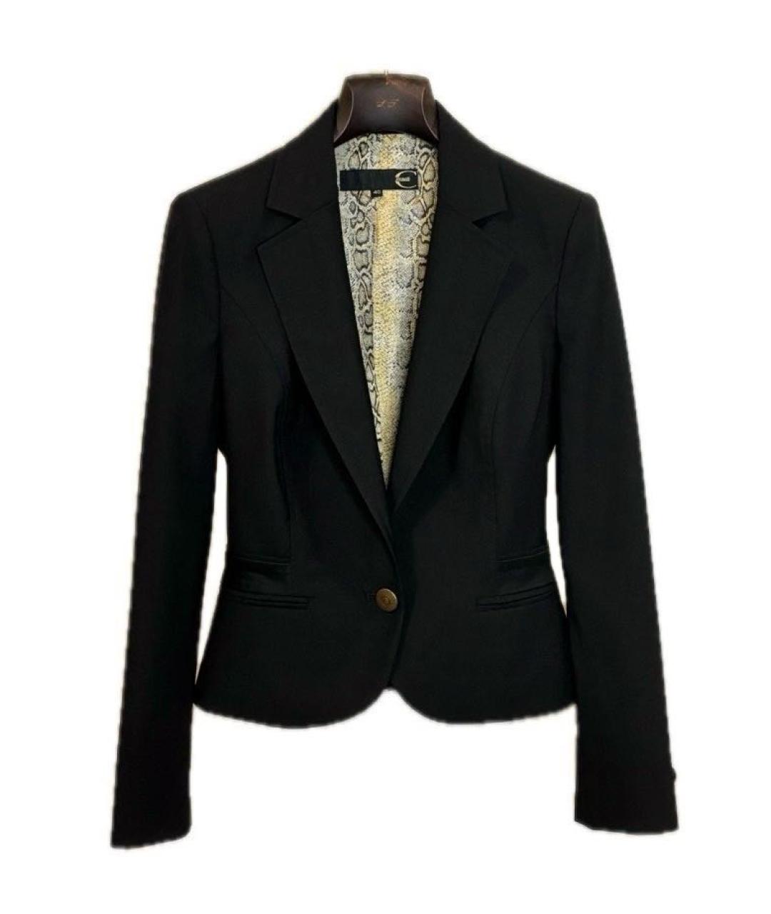 JUST CAVALLI Черный полиэстеровый жакет/пиджак, фото 1