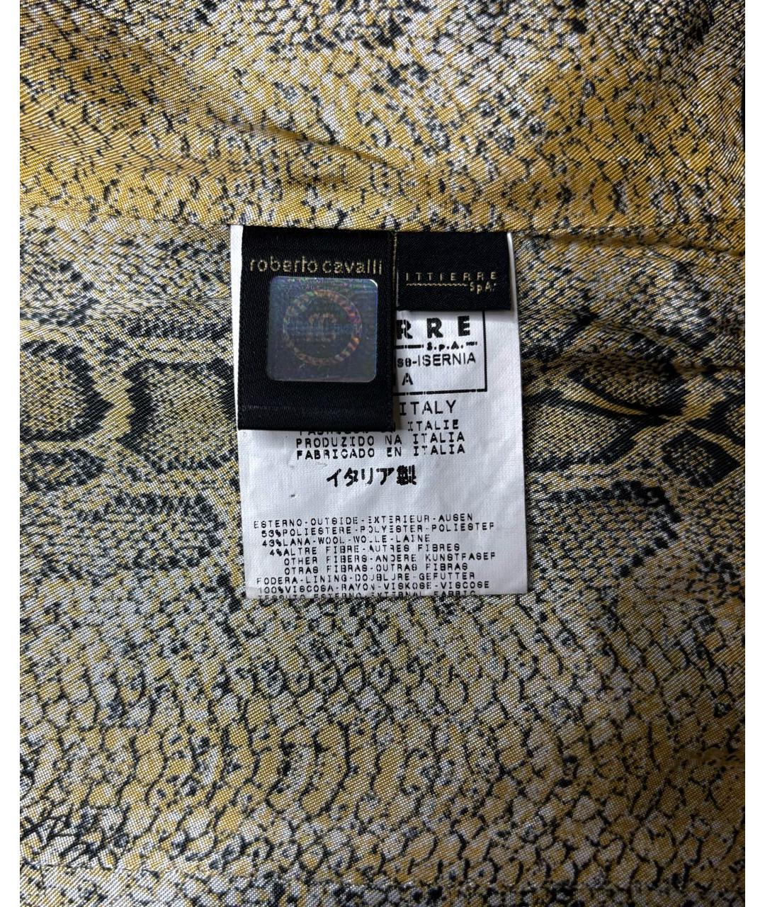 JUST CAVALLI Черный полиэстеровый жакет/пиджак, фото 8