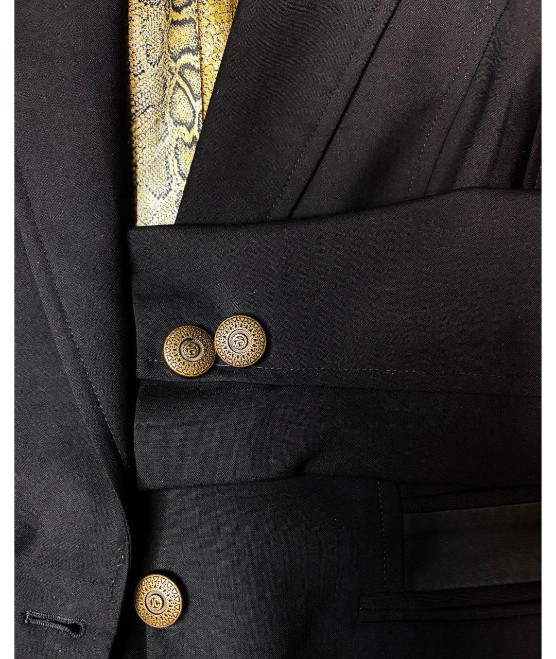 JUST CAVALLI Черный полиэстеровый жакет/пиджак, фото 6