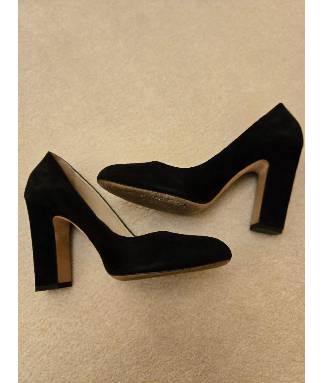 JIMMY CHOO Черные замшевые туфли, фото 5