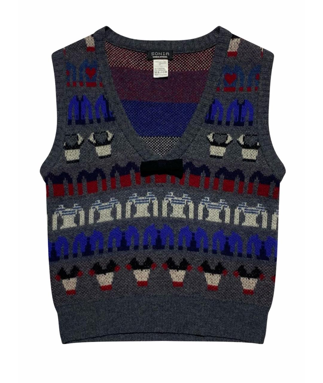 SONIA RYKIEL Мульти шерстяной джемпер / свитер, фото 1