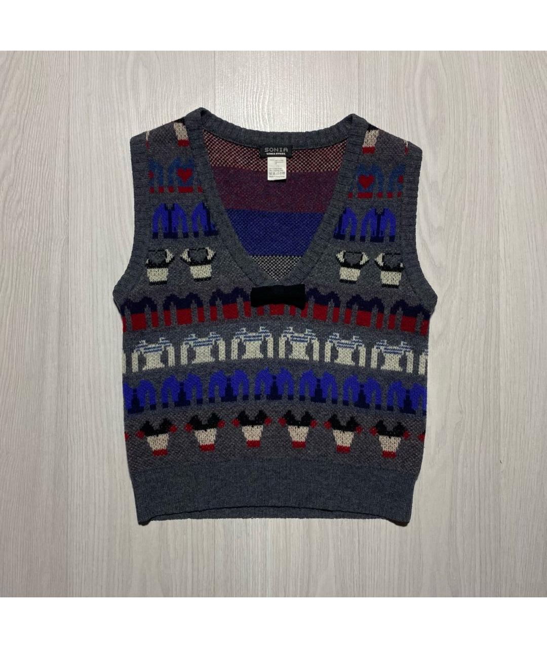 SONIA RYKIEL Мульти шерстяной джемпер / свитер, фото 7