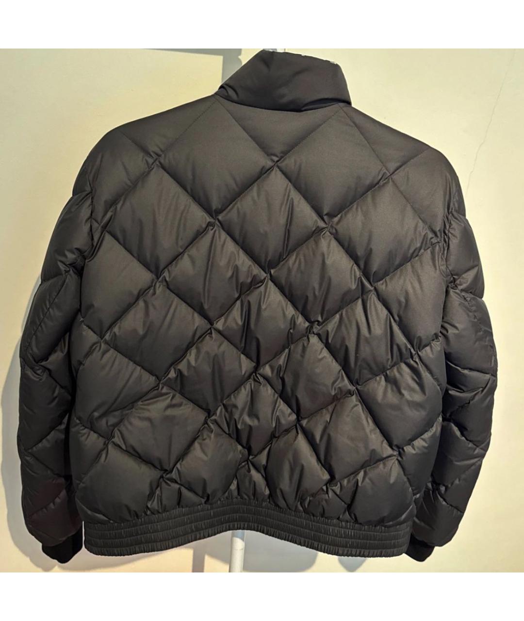 HERMES Черный полиэстеровый пуховик, фото 2