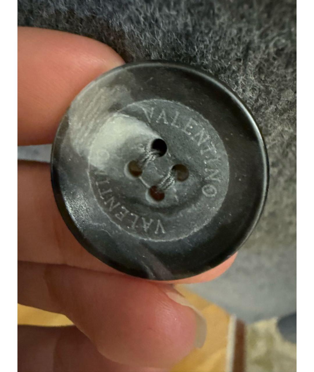 VALENTINO Серое вискозное пальто, фото 4