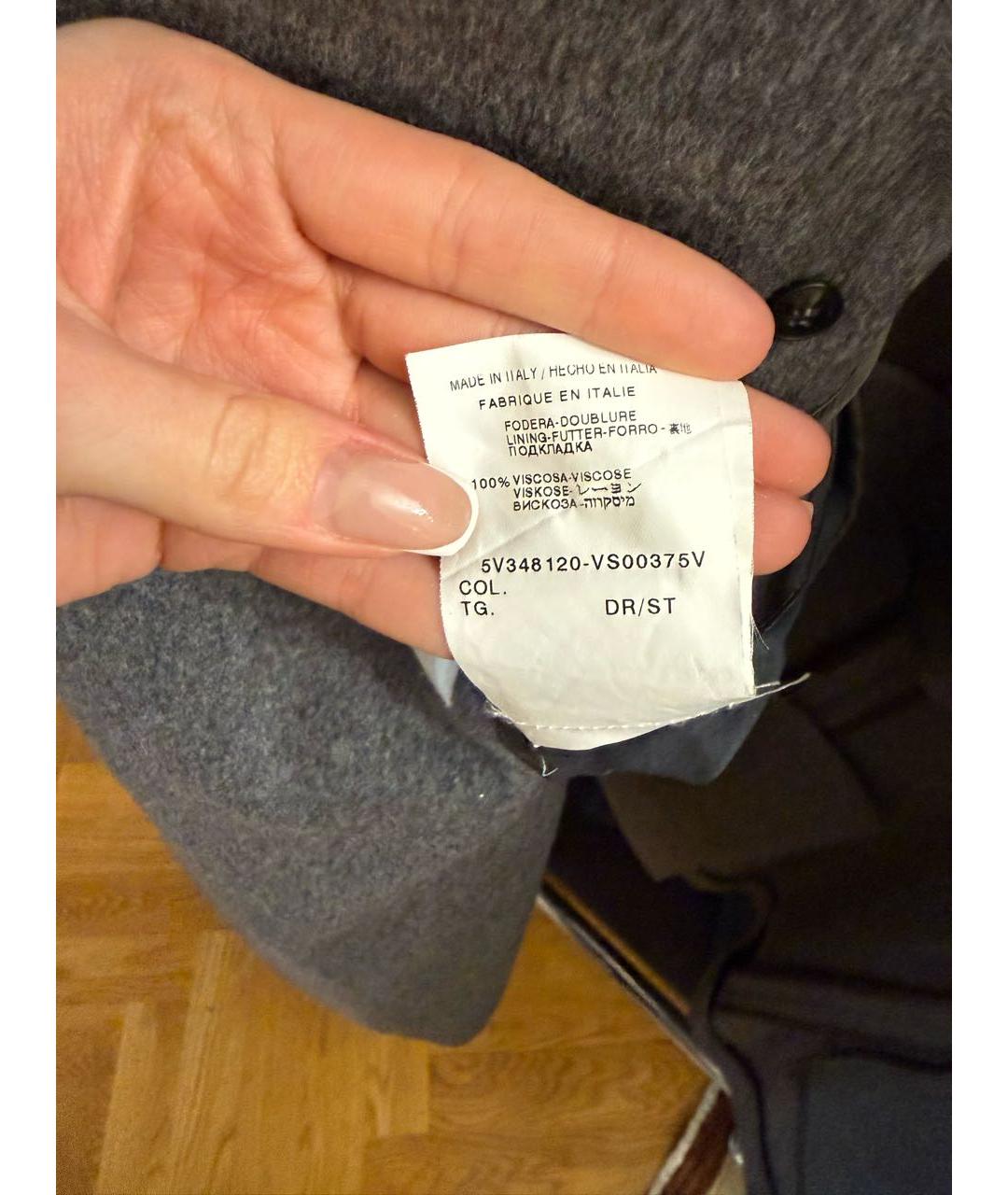 VALENTINO Серое вискозное пальто, фото 7