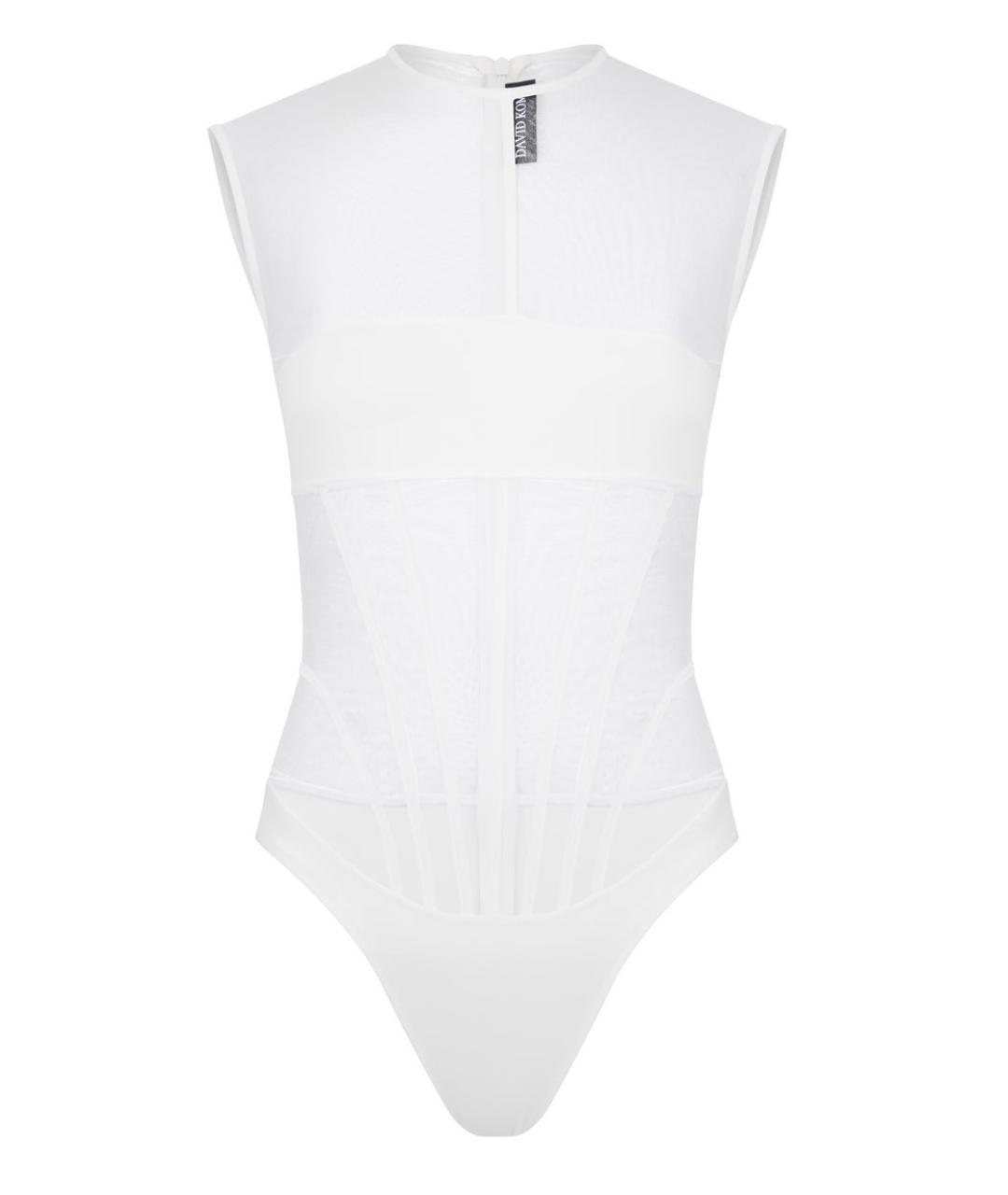 DAVID KOMA Белое боди, фото 1