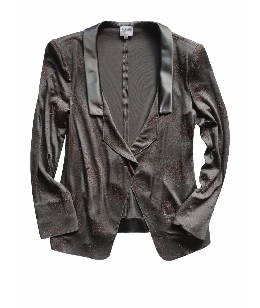 ARMANI COLLEZIONI Серебрянный ацетатный жакет/пиджак, фото 1