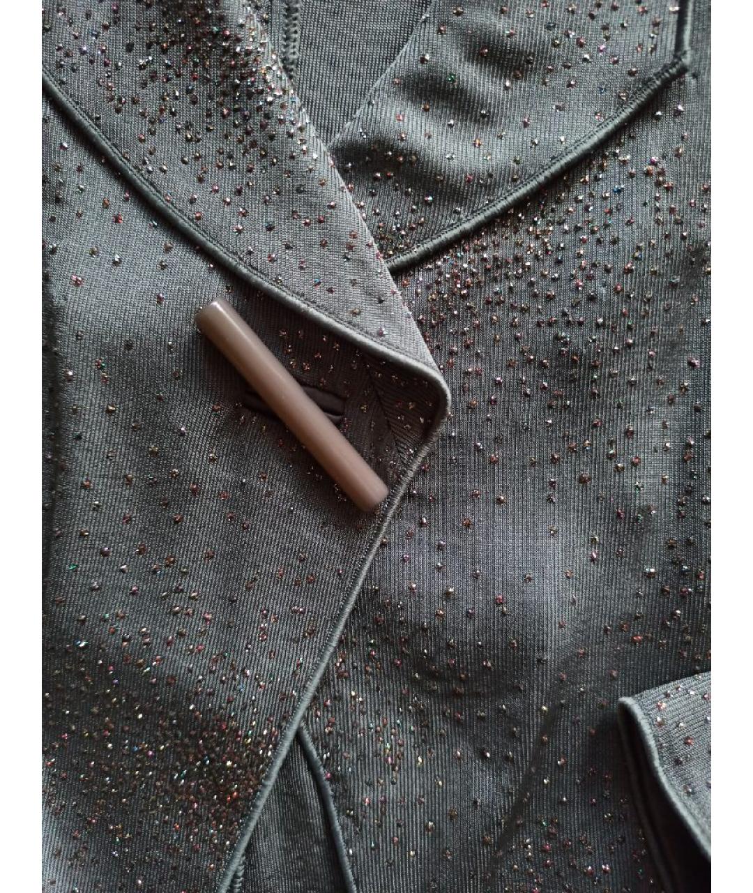 ARMANI COLLEZIONI Серебрянный ацетатный жакет/пиджак, фото 5