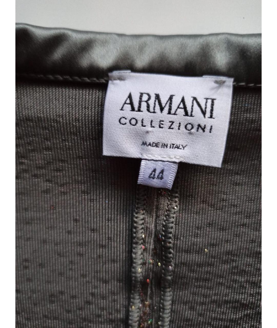 ARMANI COLLEZIONI Серебрянный ацетатный жакет/пиджак, фото 3