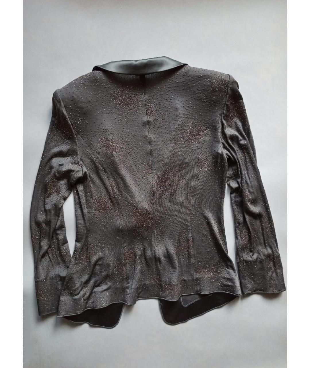 ARMANI COLLEZIONI Серебрянный ацетатный жакет/пиджак, фото 2