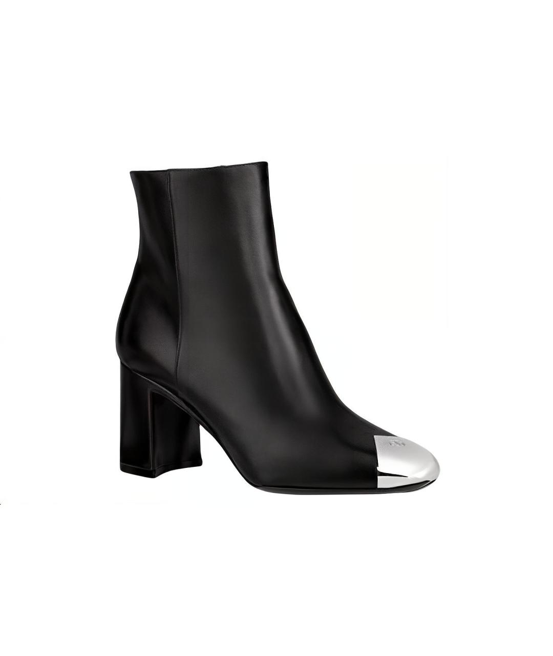 LOUIS VUITTON Черные кожаные сапоги, фото 1