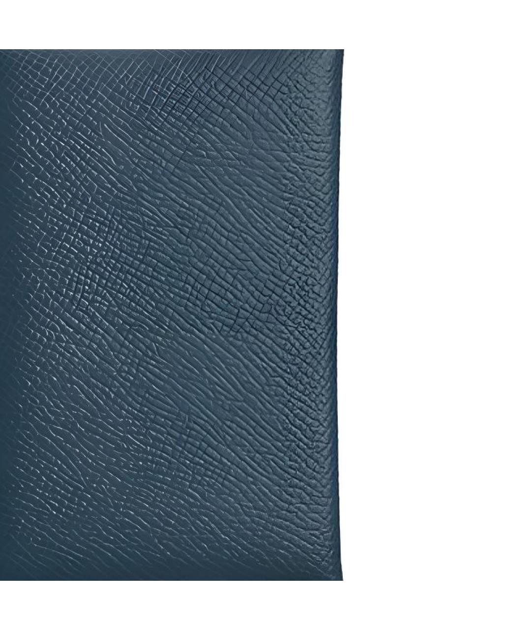 HERMES Синий кожаный кардхолдер, фото 3