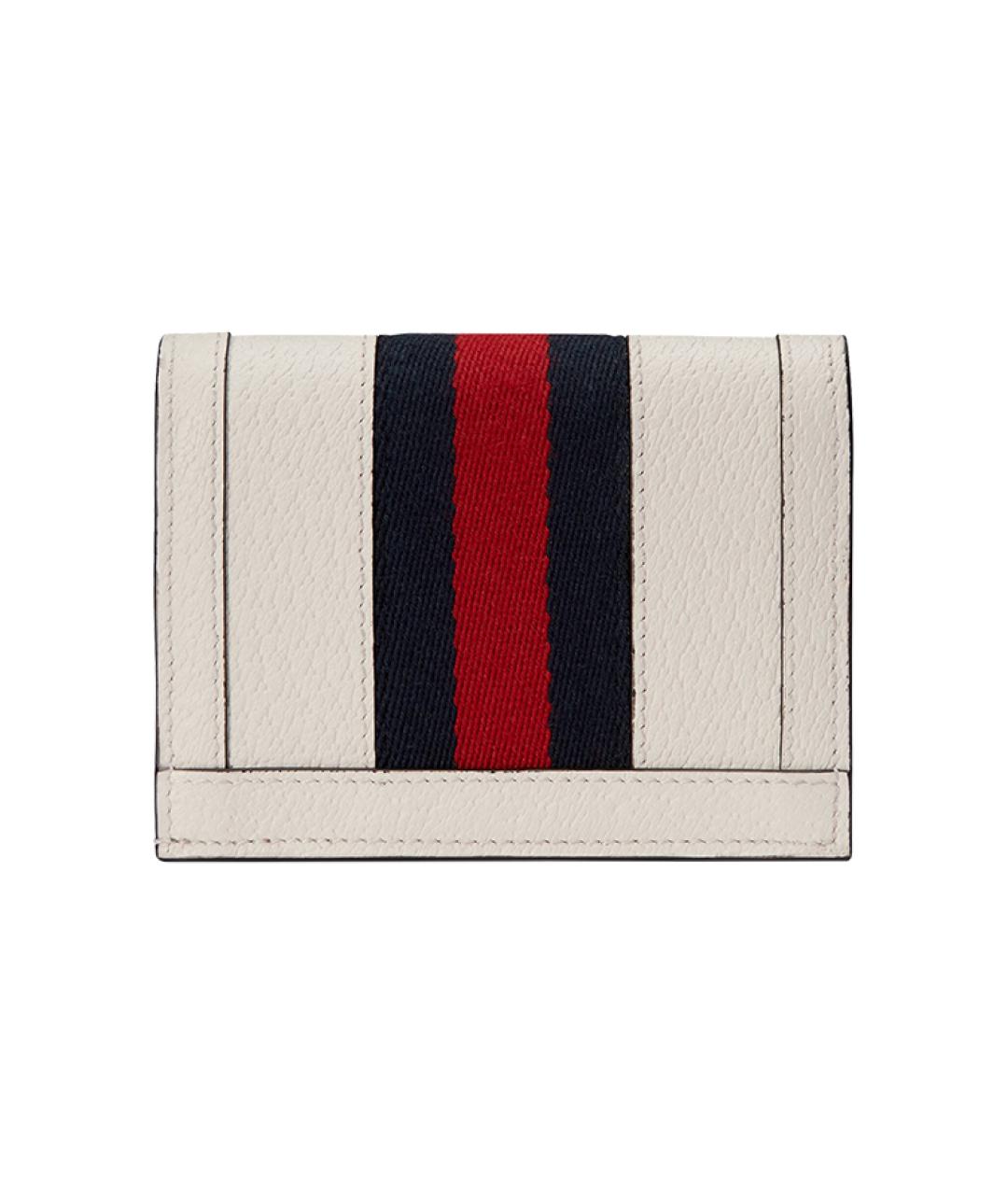 GUCCI Белый кожаный кардхолдер, фото 2