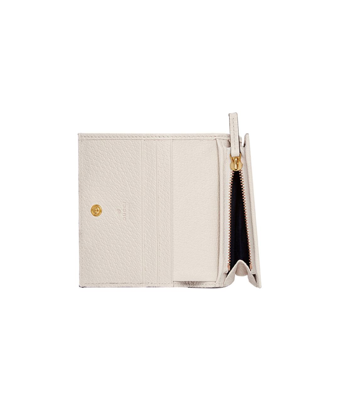 GUCCI Белый кожаный кардхолдер, фото 5
