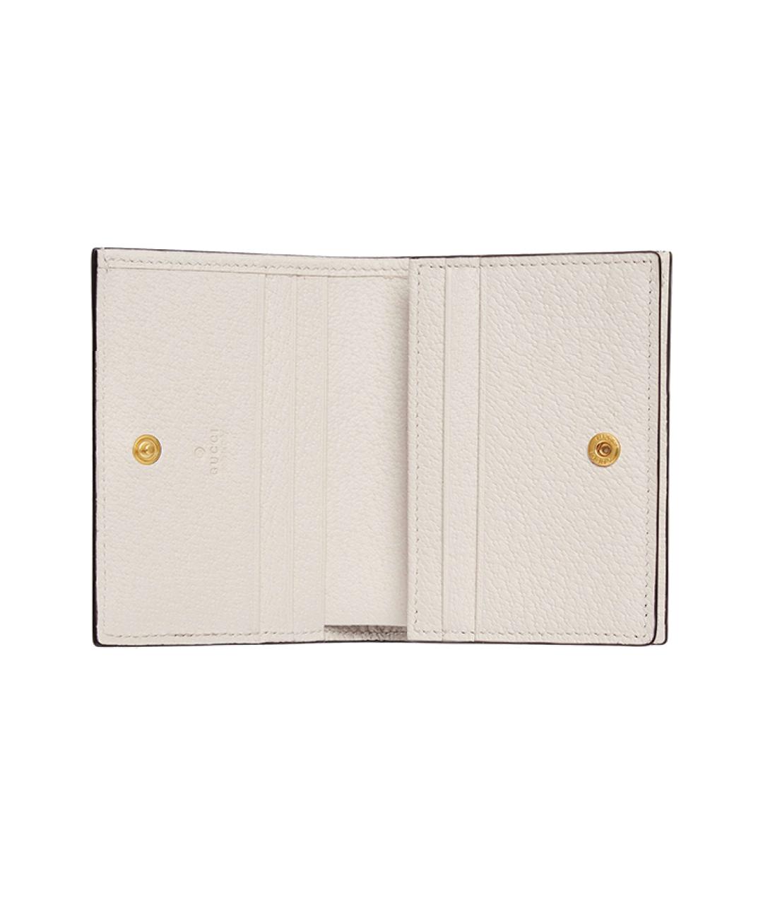 GUCCI Белый кожаный кардхолдер, фото 3