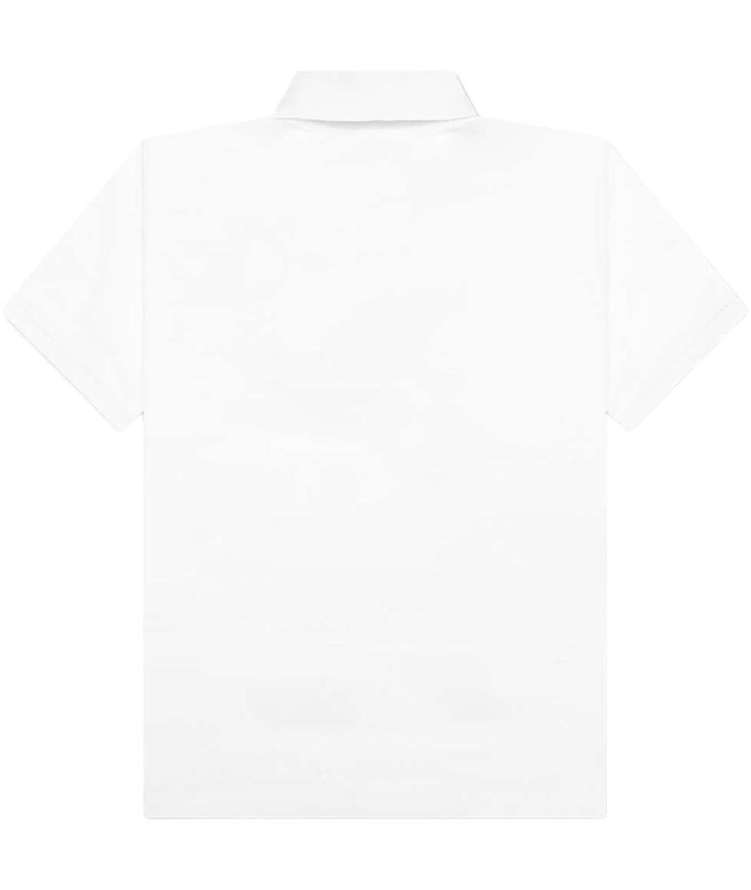 STONE ISLAND Белое поло с коротким рукавом, фото 2