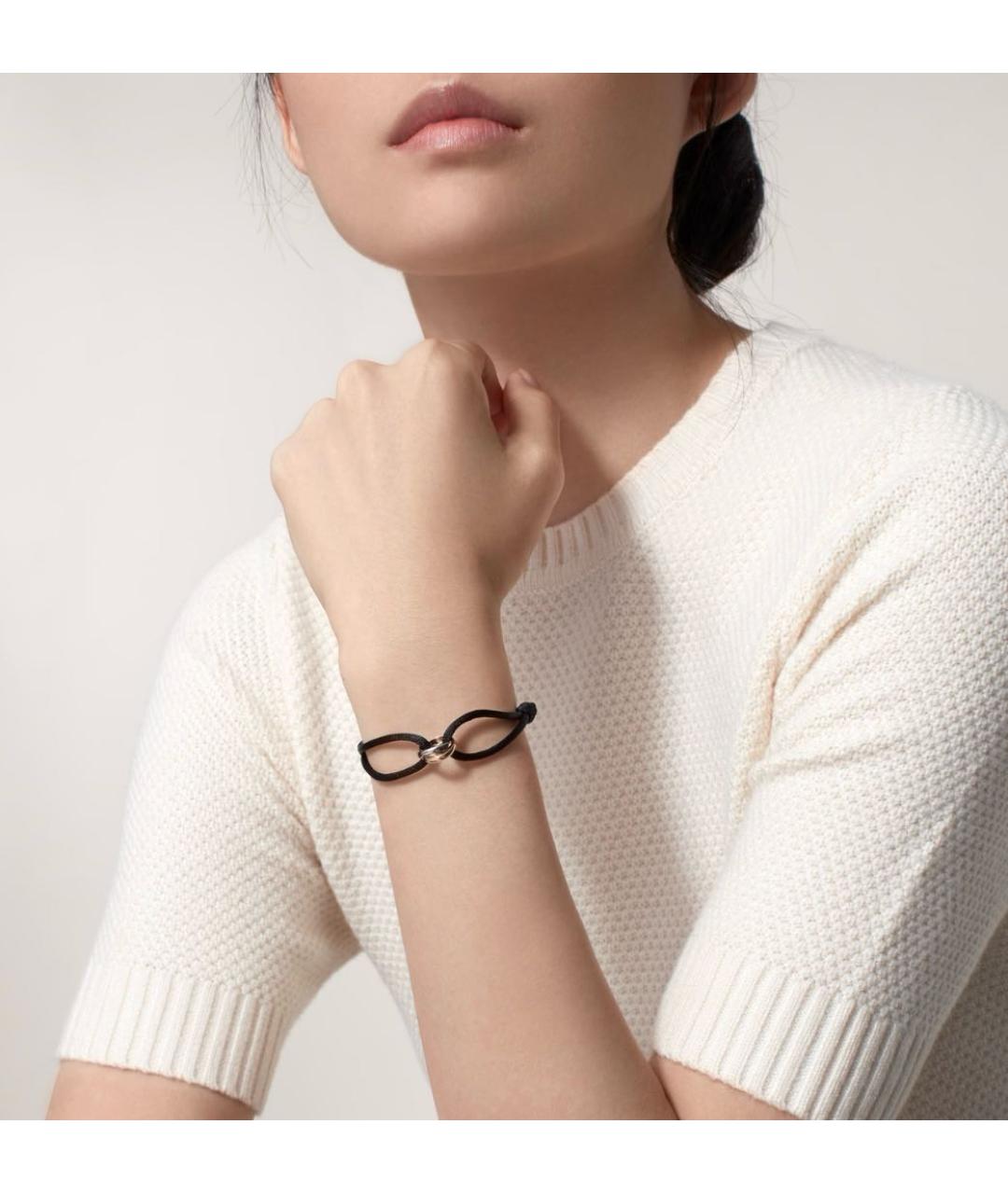 CARTIER Черный браслет из желтого золота, фото 4