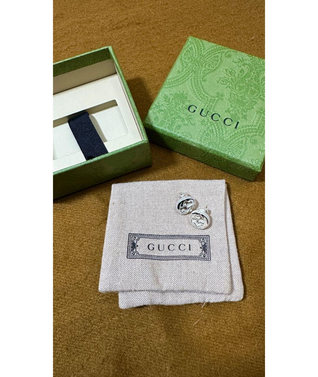 GUCCI Серебряные серебряные серьги, фото 5