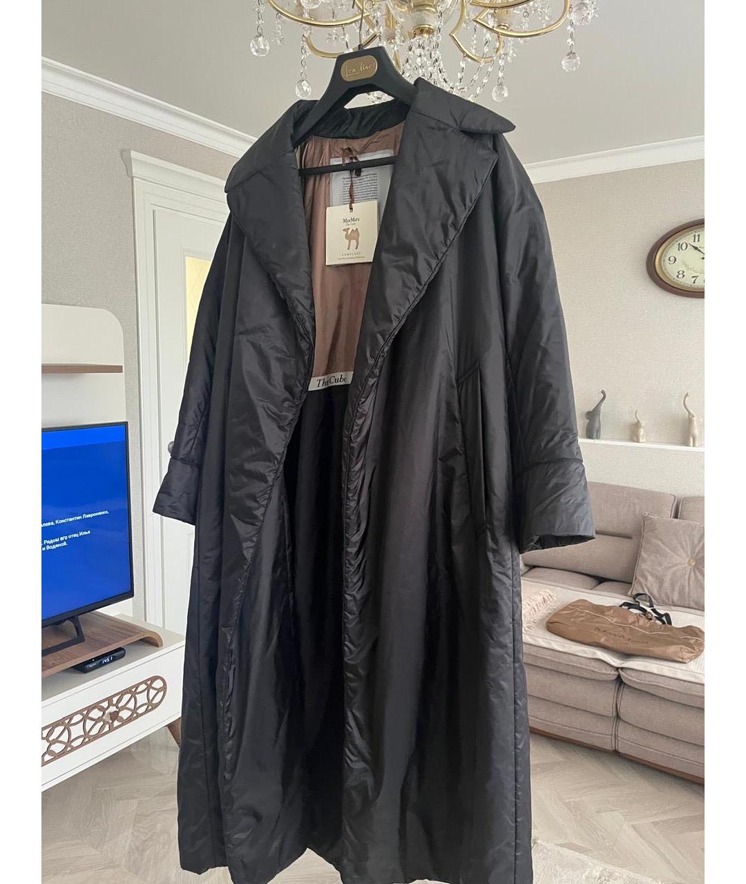 MAX MARA THE CUBE Черный шерстяной пуховик, фото 2