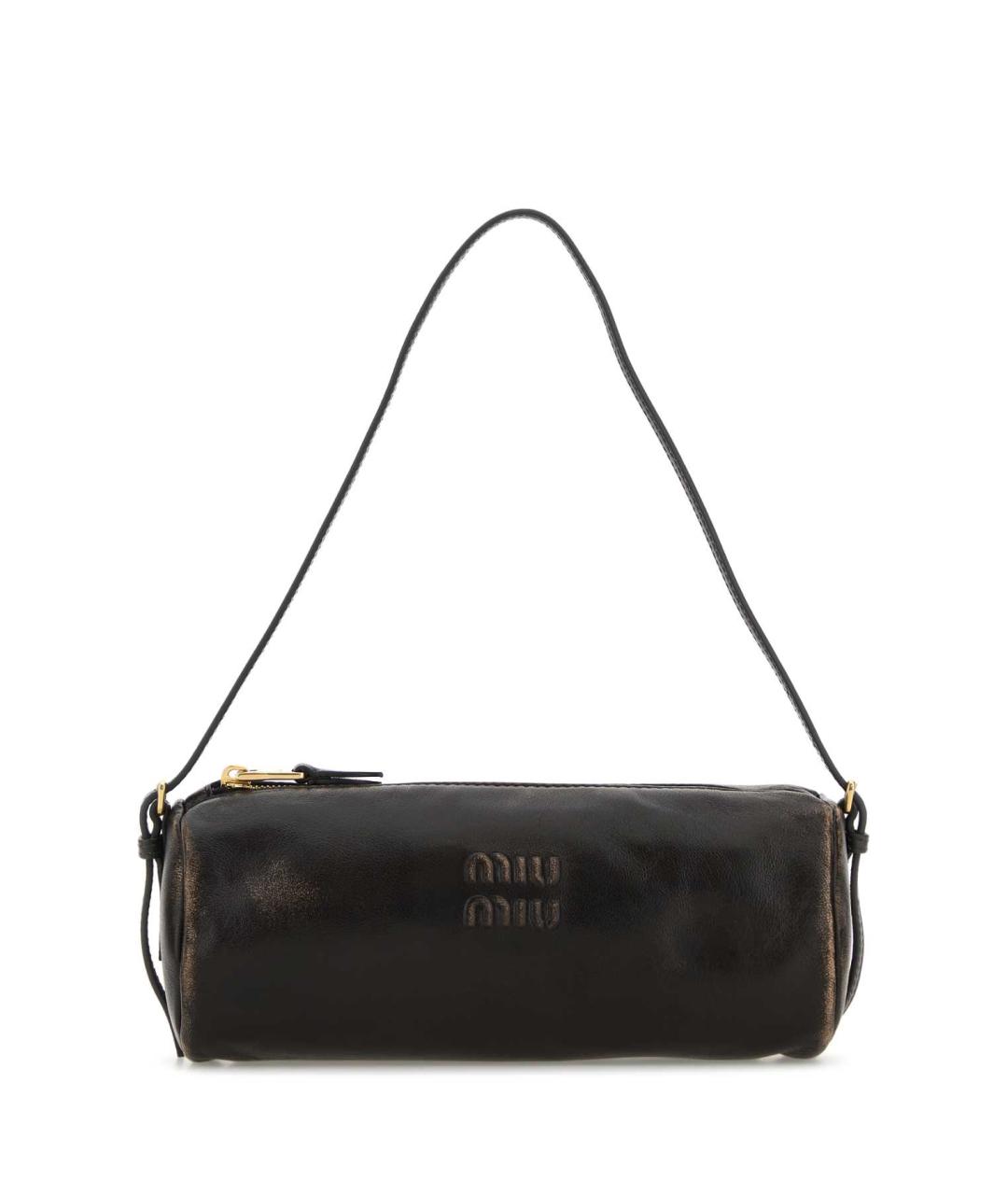 MIU MIU Коричневая кожаная сумка через плечо, фото 1