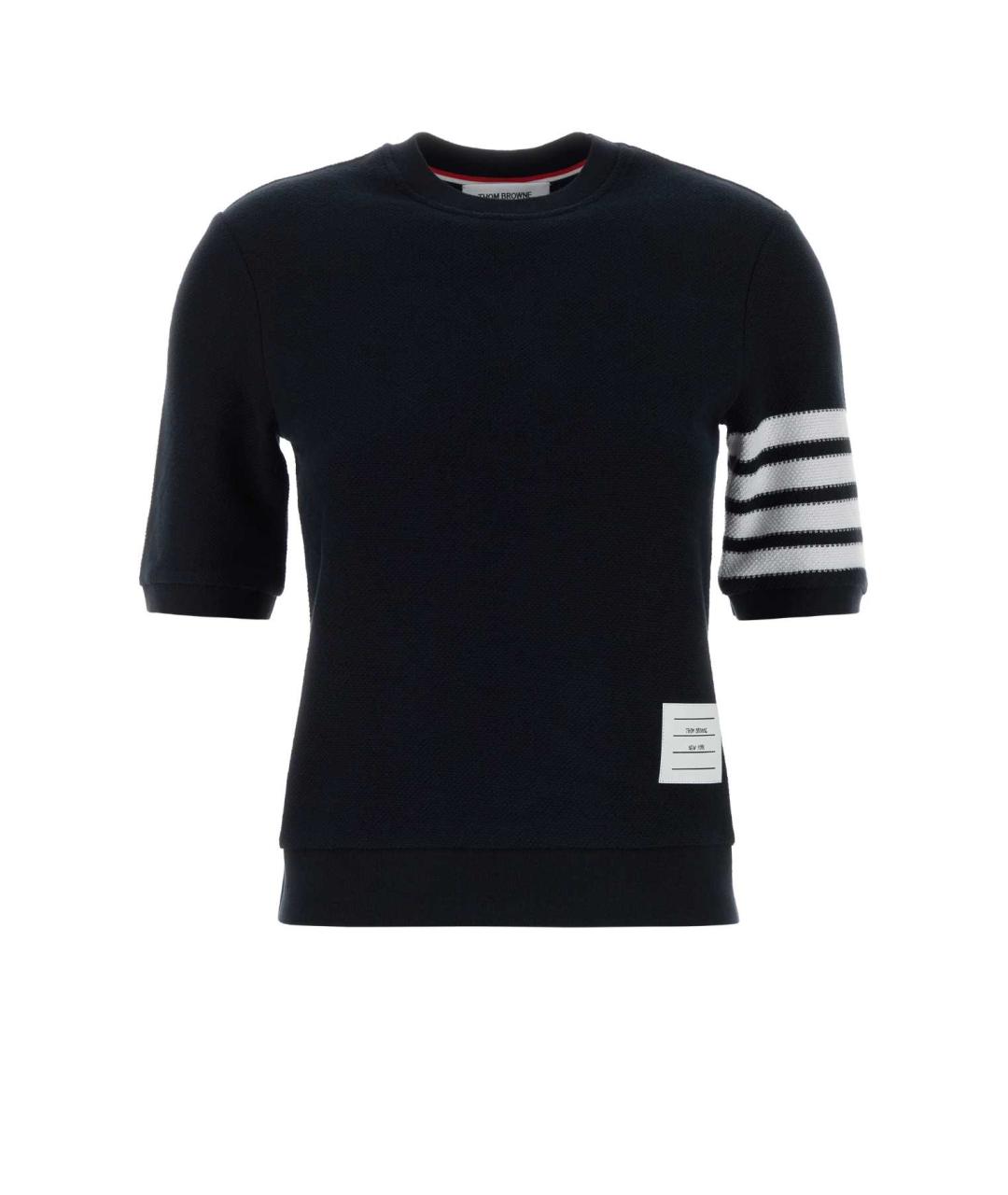 THOM BROWNE Синий хлопковый джемпер / свитер, фото 1
