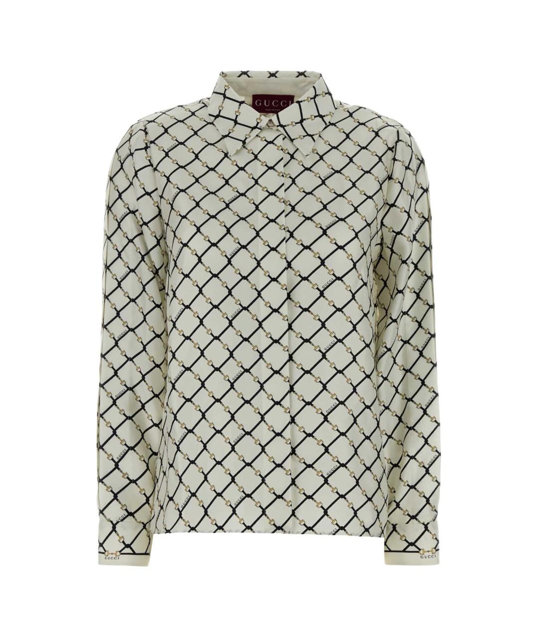 GUCCI Мульти шелковая рубашка, фото 1