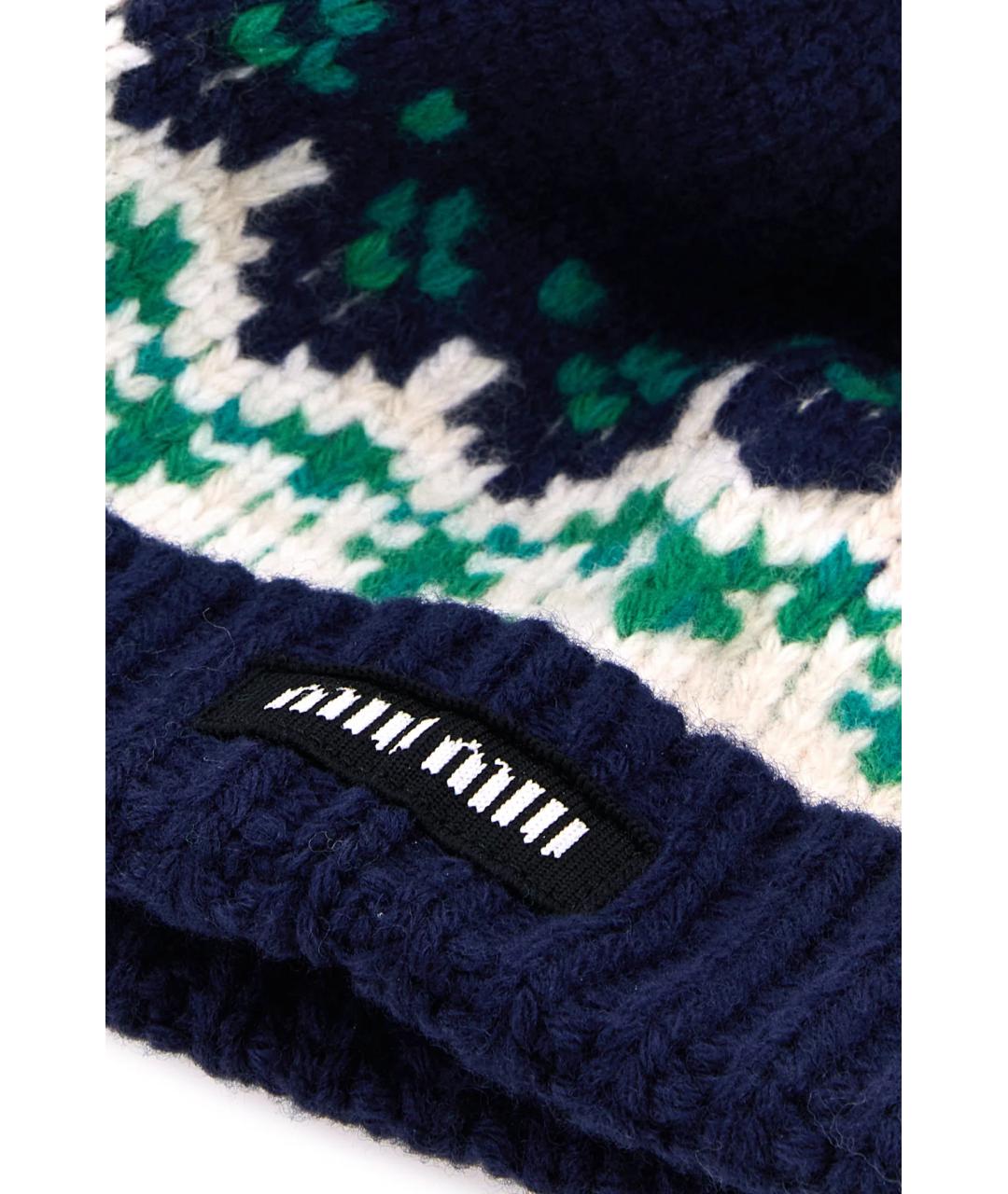MIU MIU Мульти шерстяная шапка, фото 3