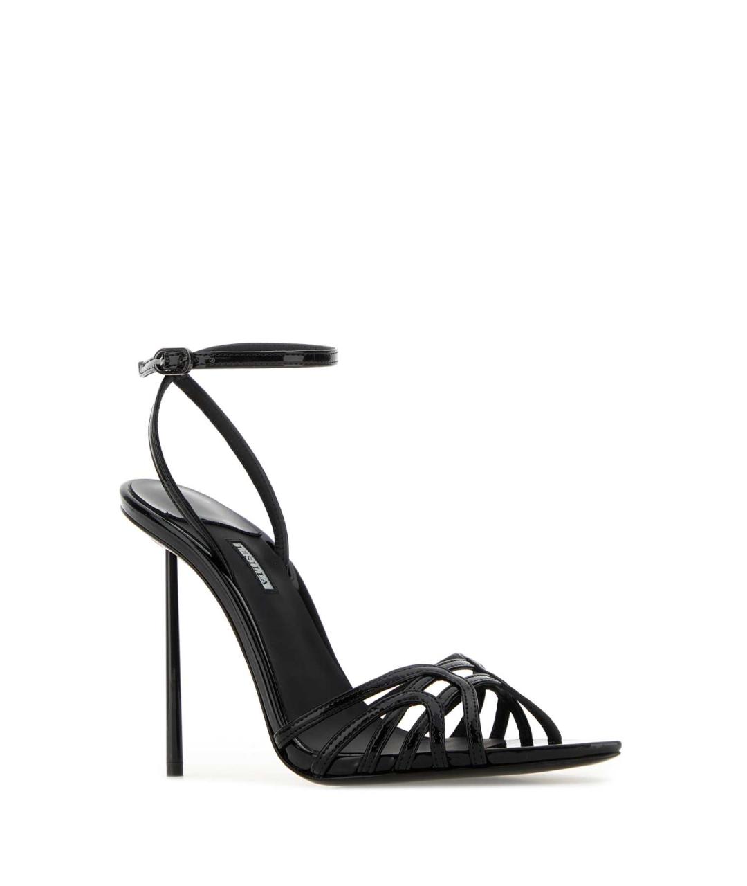 LE SILLA Черные босоножки из искусственной кожи, фото 2