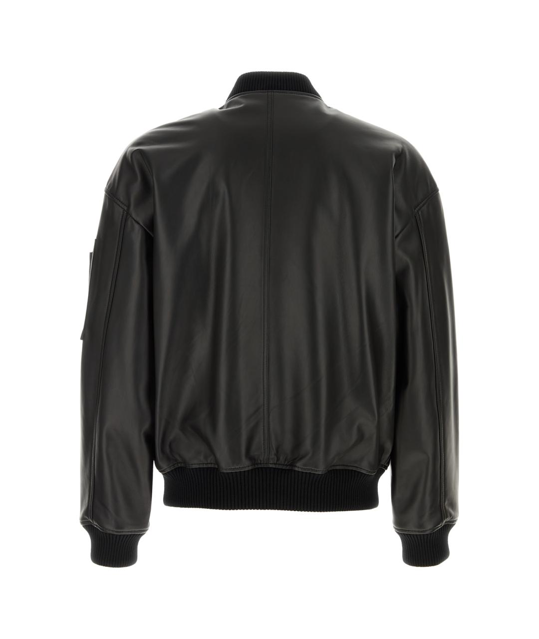 DSQUARED2 Черная кожаная куртка, фото 2