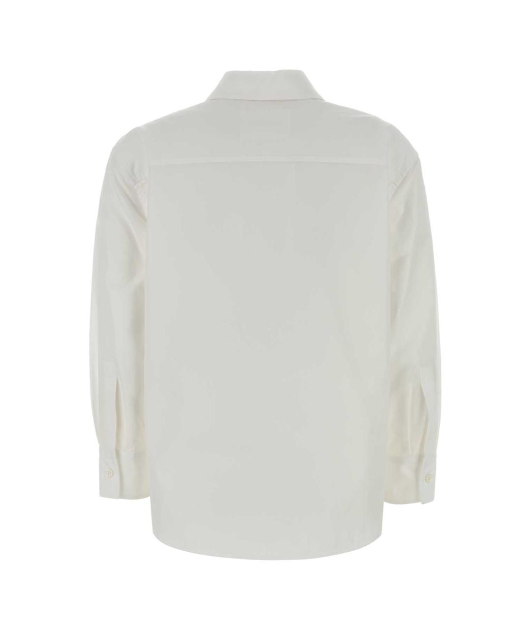 JIL SANDER Белая хлопковая рубашка, фото 2