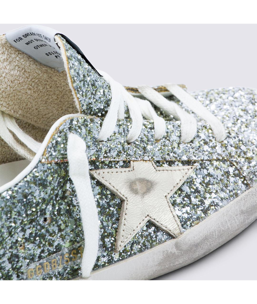 GOLDEN GOOSE DELUXE BRAND Серебряные кроссовки, фото 4