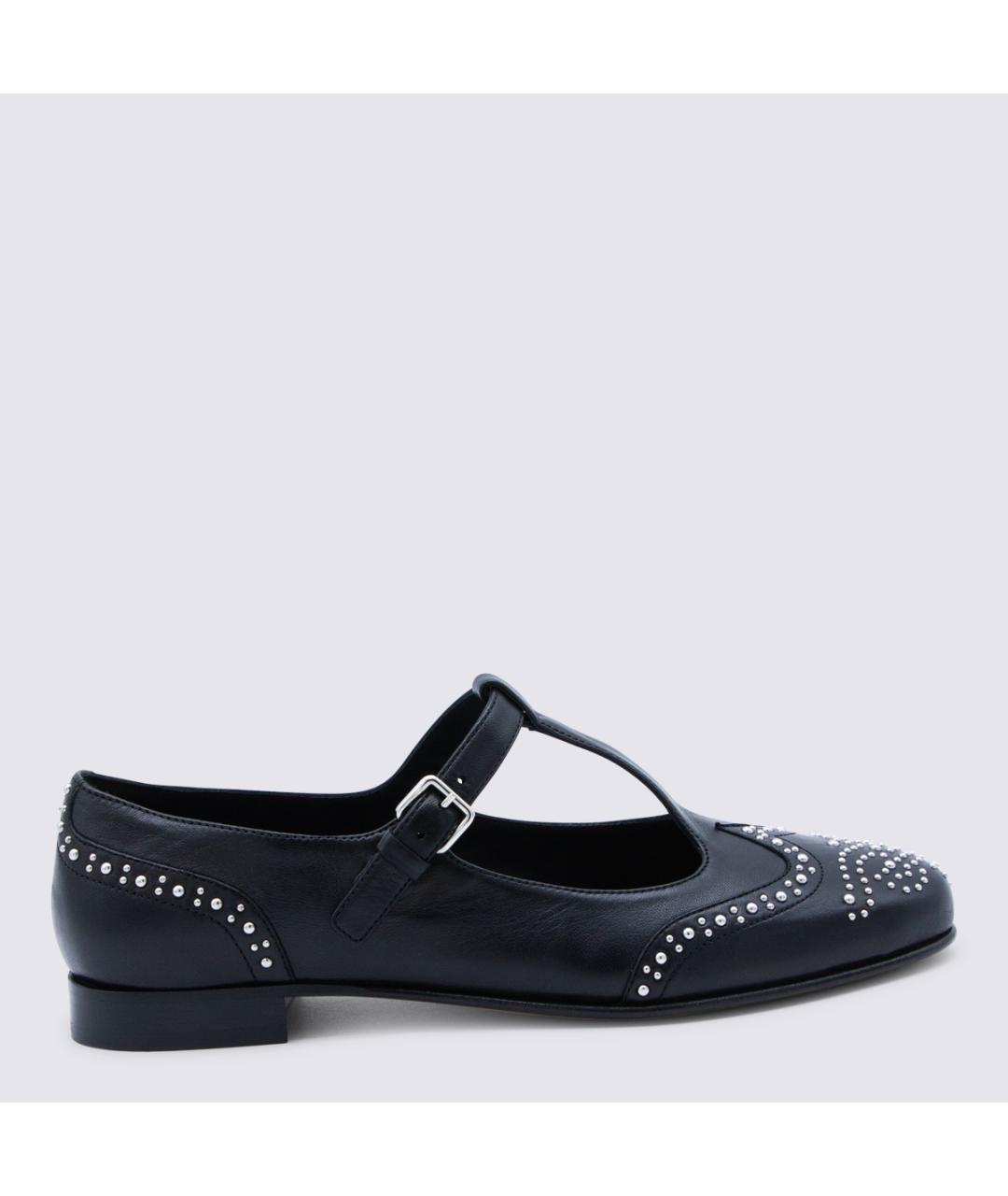 CHURCH'S Черные кожаные босоножки, фото 5