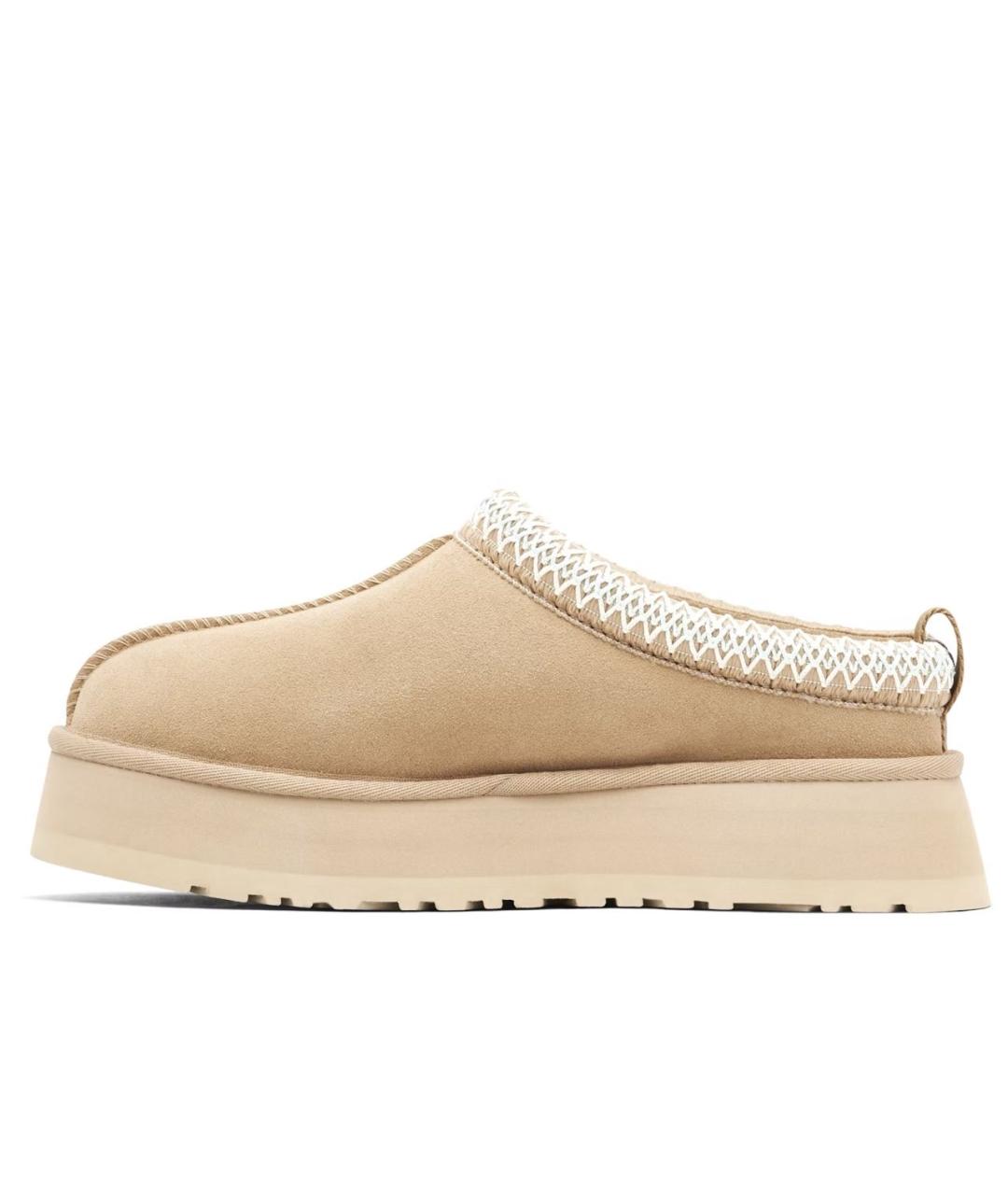 UGG AUSTRALIA Бежевые замшевые сабо, фото 8